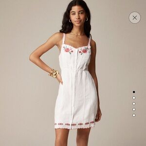 Jcrew embroidered mini dress - never worn - brand new with tags removed